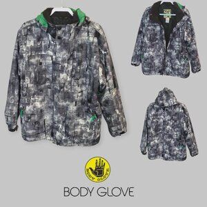 Body Glove Snow Technology Snow Ski  Coat Hooded Waterproof Jacket  Mens Medium
